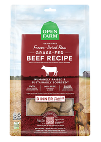 Open Farm Dog Freeze Dried Raw Patties Homestead Beef 10.5oz-Four Muddy Paws