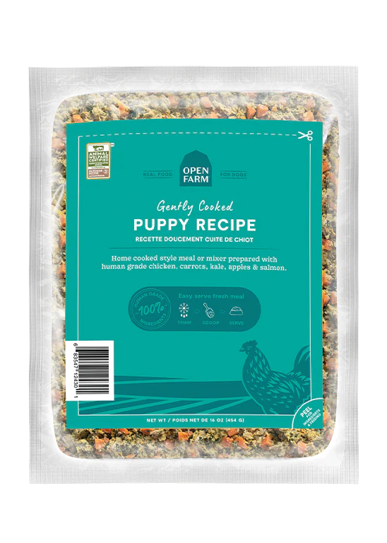 Open Farm Gently Cooked Puppy Recipe 8oz-Four Muddy Paws