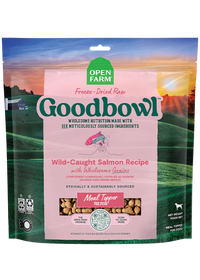 Open Farm Goodbowl Freeze Dried Wild-Caught Salmon Topper 23oz-Four Muddy Paws