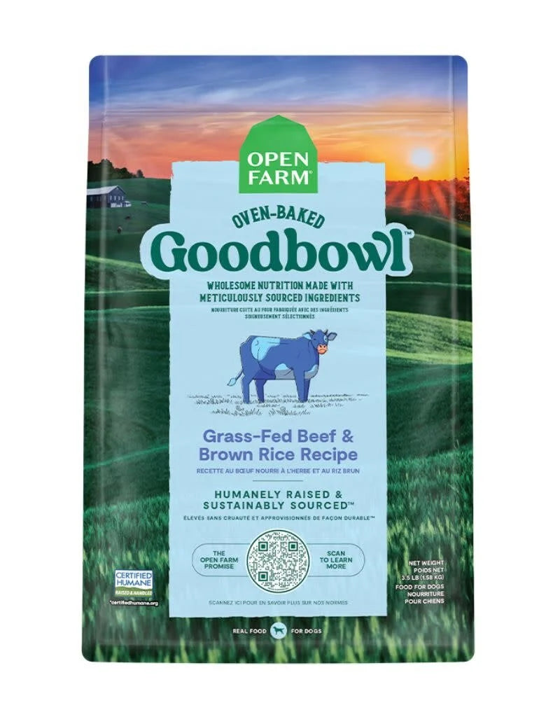 Open Farm Goodbowl Grassfed Beef Dog Food 22lbs-Four Muddy Paws