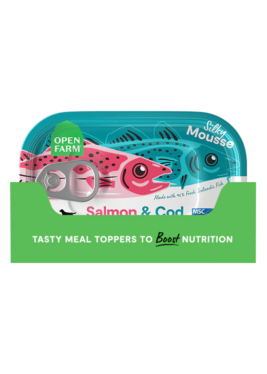 Open Farm Grain Free Cat Salmon & Cod Topper 3.17oz-Four Muddy Paws