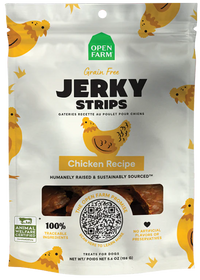 Open Farm Grain Free Chicken Jerky Strips 5.6oz-Four Muddy Paws