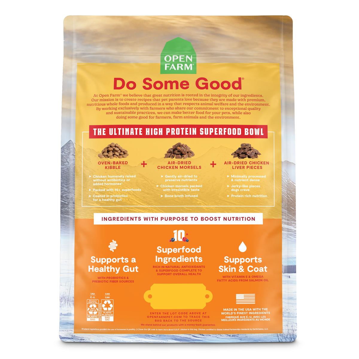 Open Farm Grain Free Epic Chicken & Superfood Dog Food 18lbs-Four Muddy Paws
