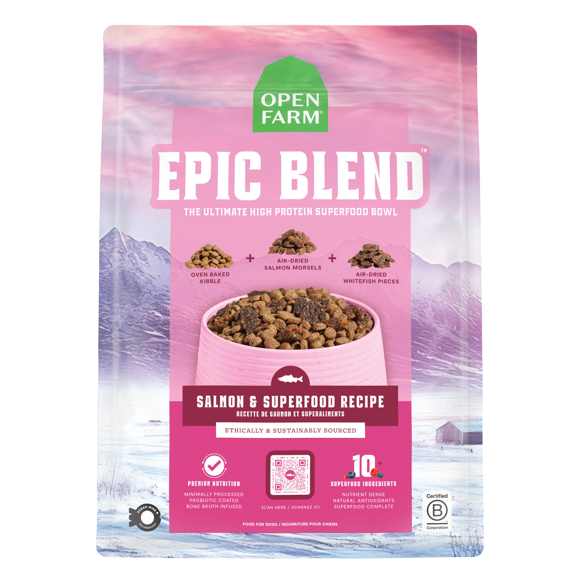Open Farm Grain Free Epic Salmon & Superfood Dog Food 18lbs-Four Muddy Paws