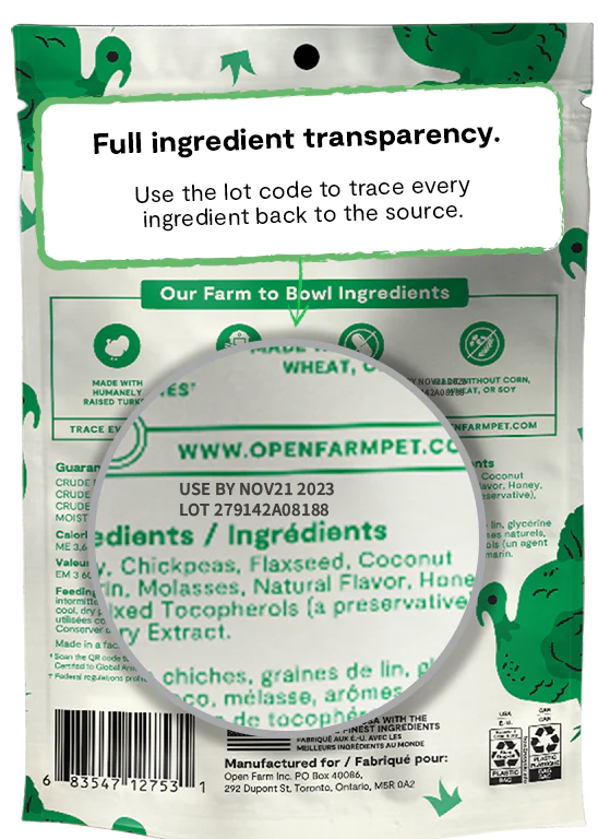 Open Farm Grain Free Turkey Jerky Strips 5.6oz-Four Muddy Paws