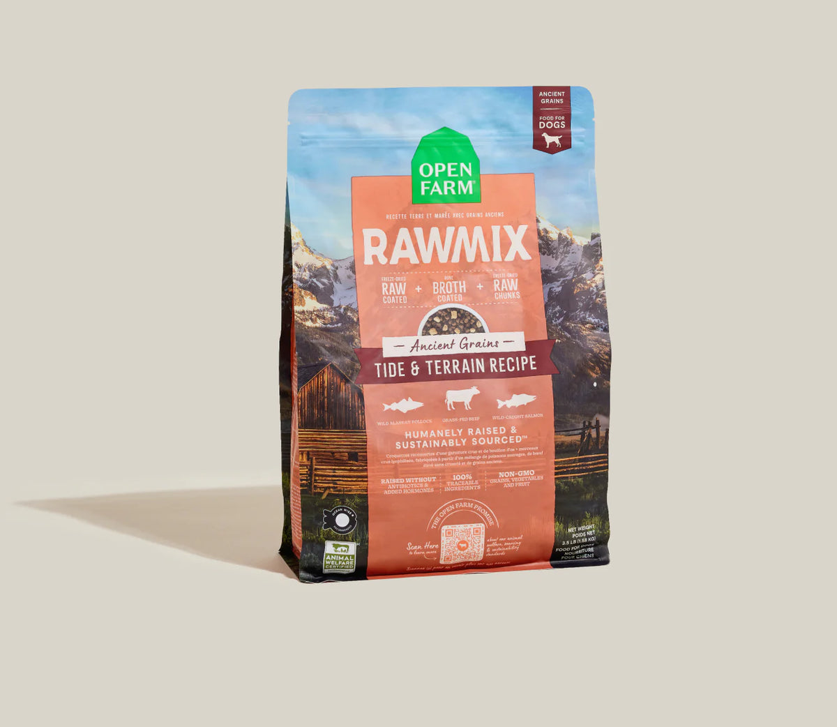Open Farm Rawmix Ancient Grain Tide & Terrain Dog Food 20lbs-Four Muddy Paws