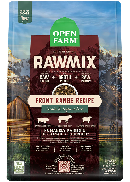 Open Farm Rawmix Grain Free Front Range Dog Food 3.5lb-Four Muddy Paws