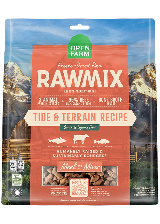 Open Farm Rawmix Tide & Terrain Freeze Dried Morsels 13.5oz-Four Muddy Paws