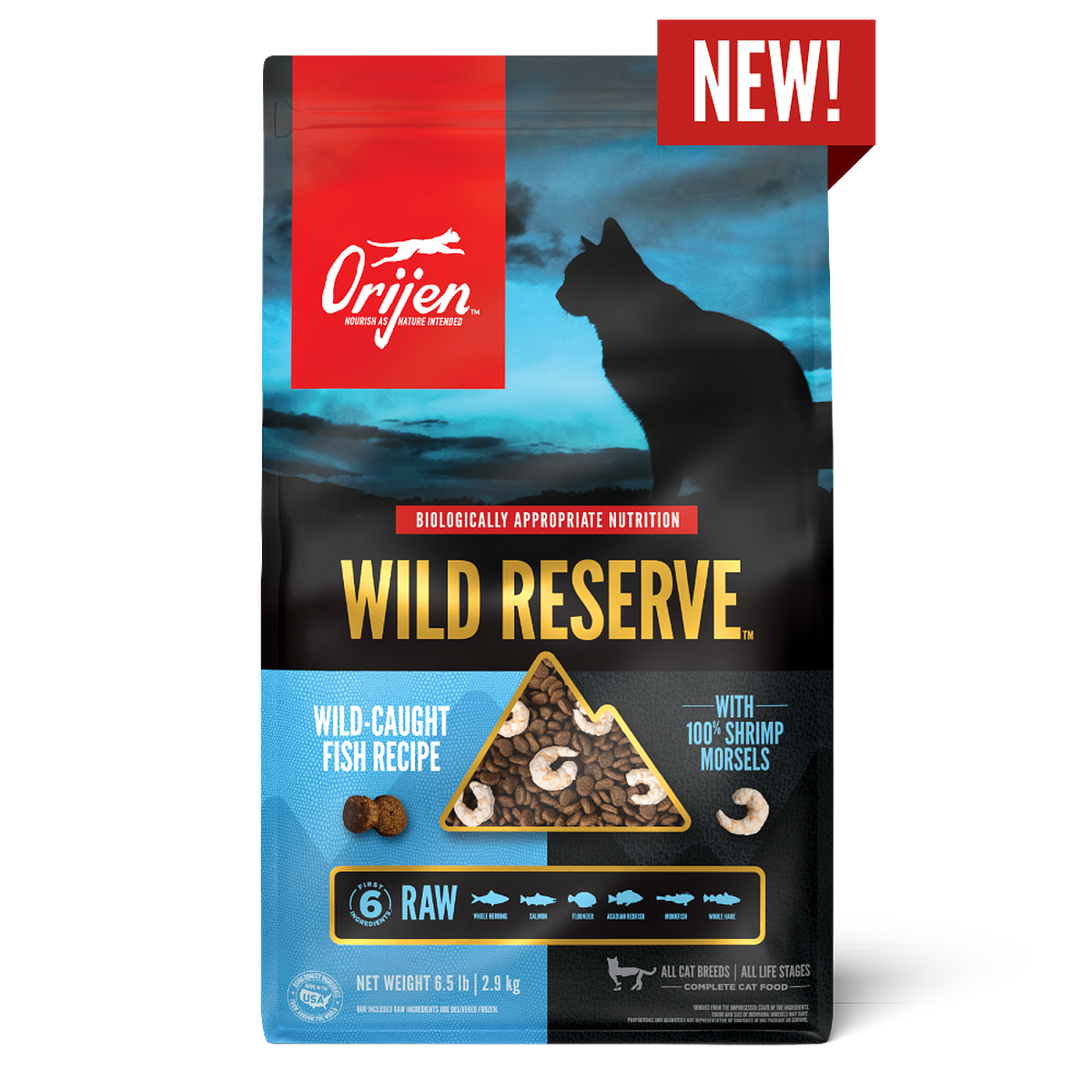 Orijen Grain Free Wild Reserve Fish Cat Food 6.5lbs-Four Muddy Paws