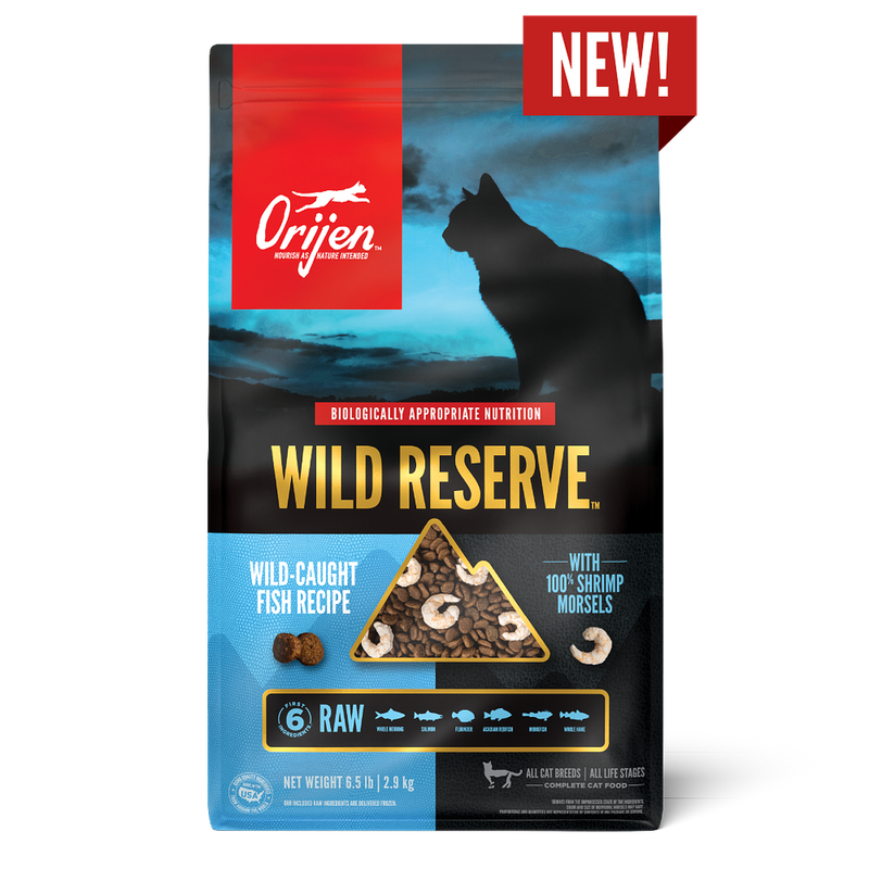 Orijen Grain Free Wild Reserve Fish Cat Food 6.5lbs-Four Muddy Paws