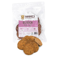 Ostrich Meat Chips 2.5oz-Four Muddy Paws