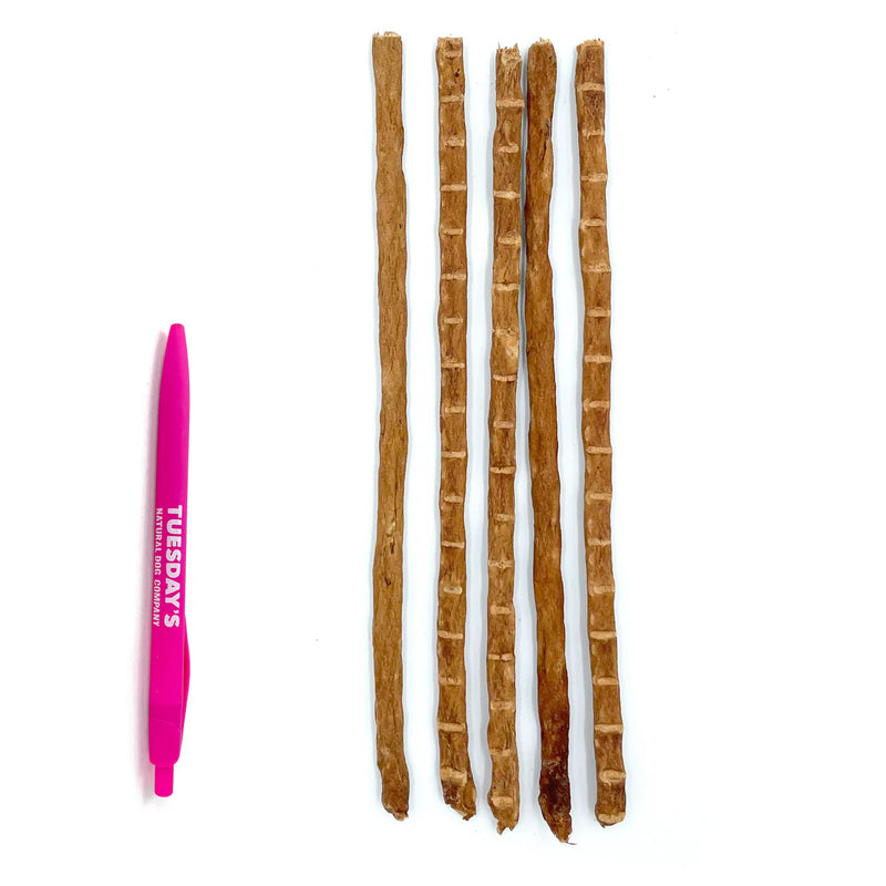 Ostrich Thin Meaty Sticks 2.5oz-Four Muddy Paws