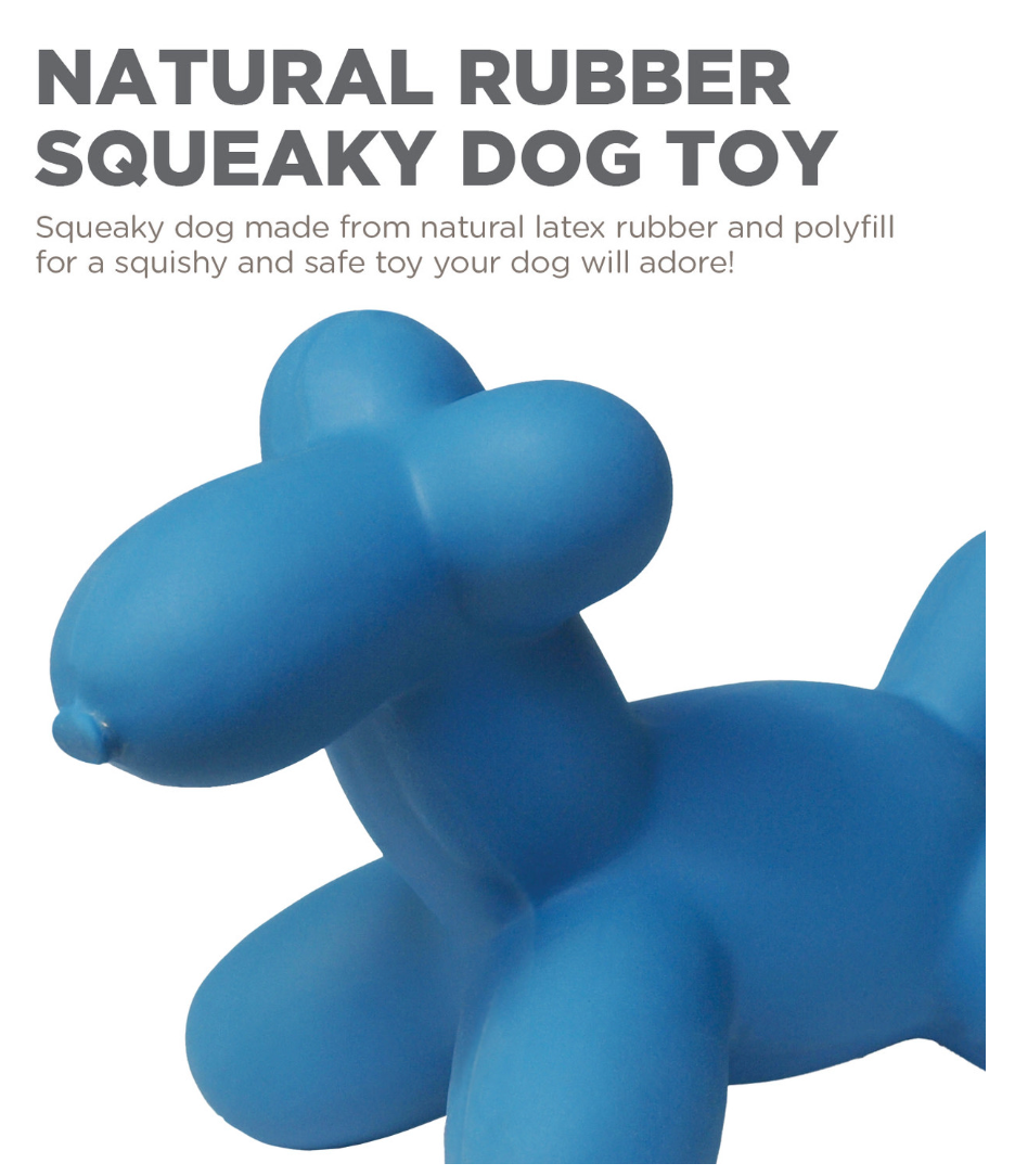 Outward Hound Latex Rubber Balloon Squeaky Dog Toy L-Four Muddy Paws