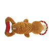 Outward Hound Scrunch Bunch Gingerbread Man Rope Dog Toy Brown-Four Muddy Paws