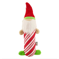 Outward Hound Stuffing Free Big Squeak Gnome Dog Chew Toy Red-Four Muddy Paws