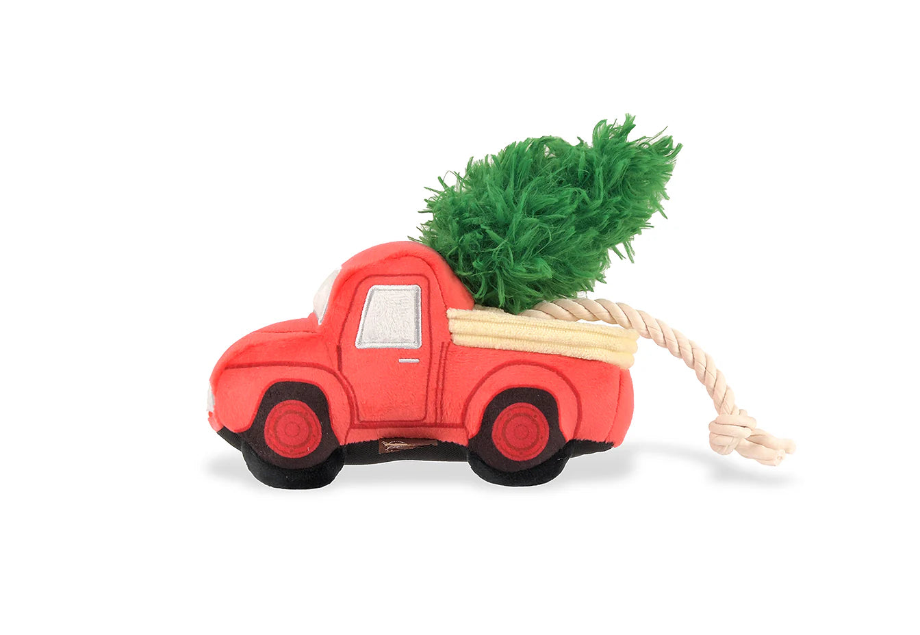 PLAY Home for the Holidays Red Truck Dog Toy-Four Muddy Paws