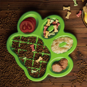 Paw Slow Feeder Plate Green-Four Muddy Paws