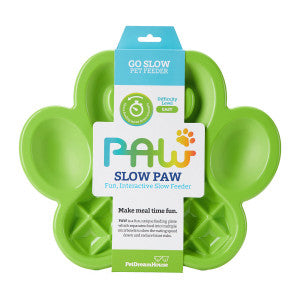 Paw Slow Feeder Plate Green-Four Muddy Paws