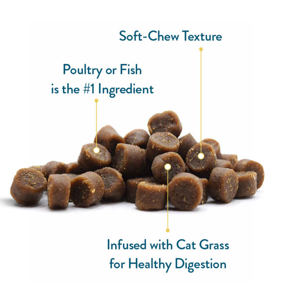 Pet Greens Semi-Moist Salmon Cat Treat 3oz-Four Muddy Paws