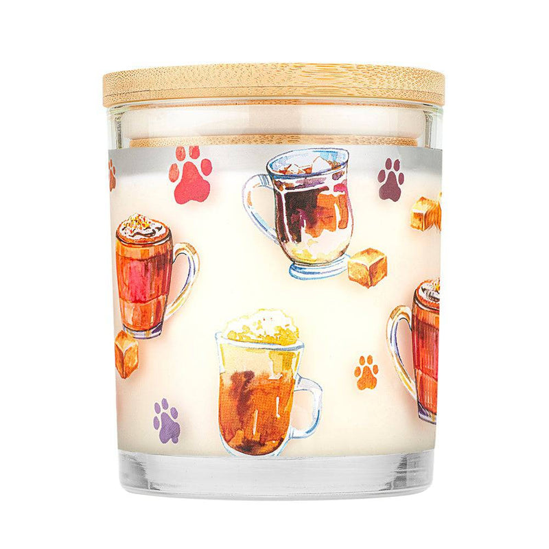 Pet House Candle Caramel Latte 9oz Jar-Four Muddy Paws