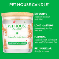 Pet House Candle Gingerbread Cookie 9oz Jar-Four Muddy Paws