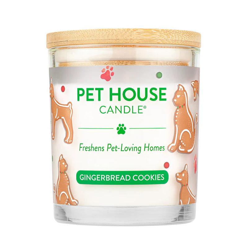 Pet House Candle Gingerbread Cookie 9oz Jar-Four Muddy Paws