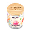 Pet House Candle Happy Birthday 9oz Jar-Four Muddy Paws