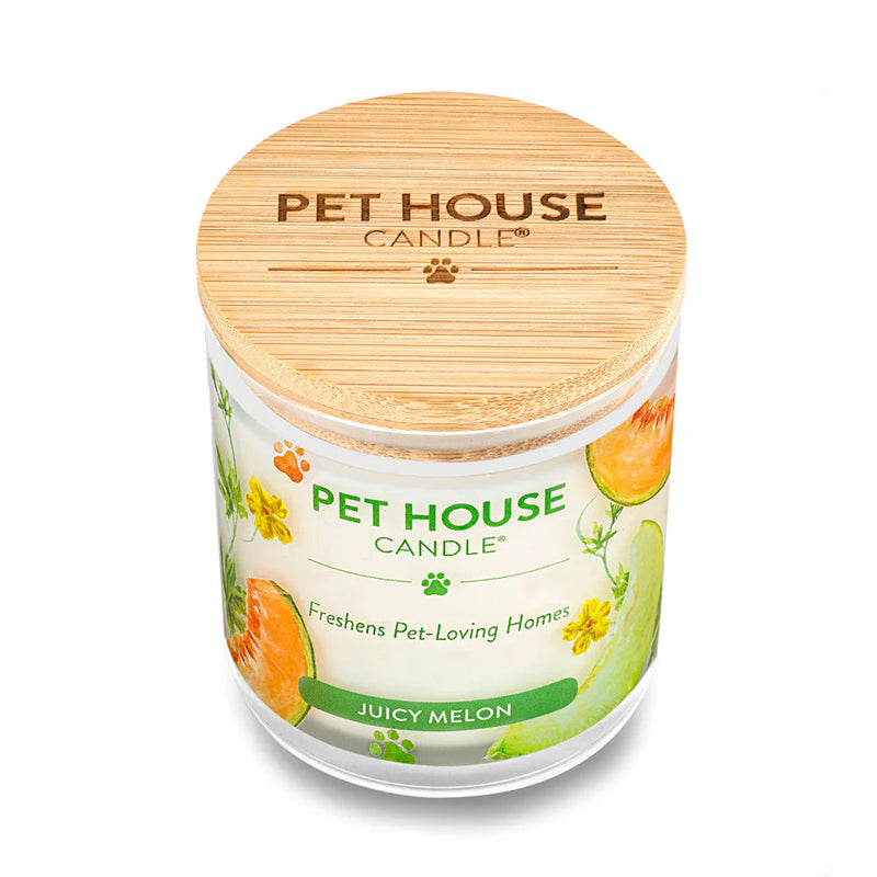 Pet House Candle Juicy Melon 9oz Jar-Four Muddy Paws