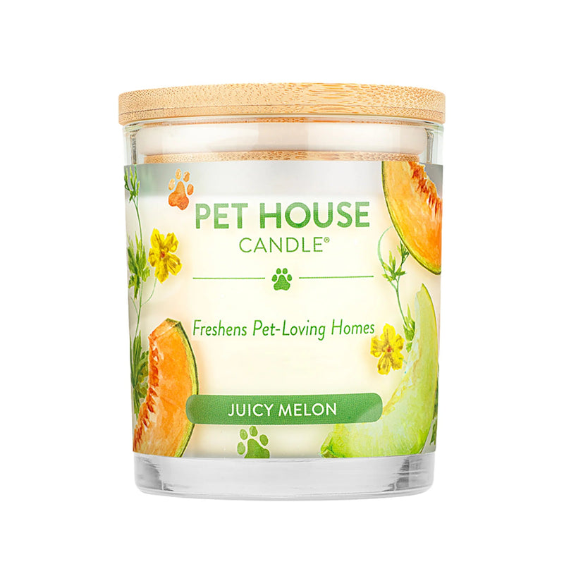 Pet House Candle Juicy Melon 9oz Jar-Four Muddy Paws