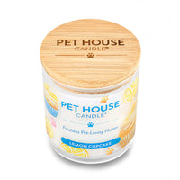 Pet House Candle Lemon Cupcake 9oz Jar-Four Muddy Paws