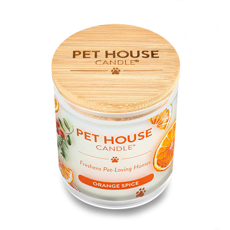 Pet House Candle Orange Spice 9oz Jar-Four Muddy Paws