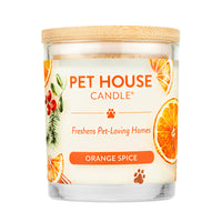 Pet House Candle Orange Spice 9oz Jar-Four Muddy Paws