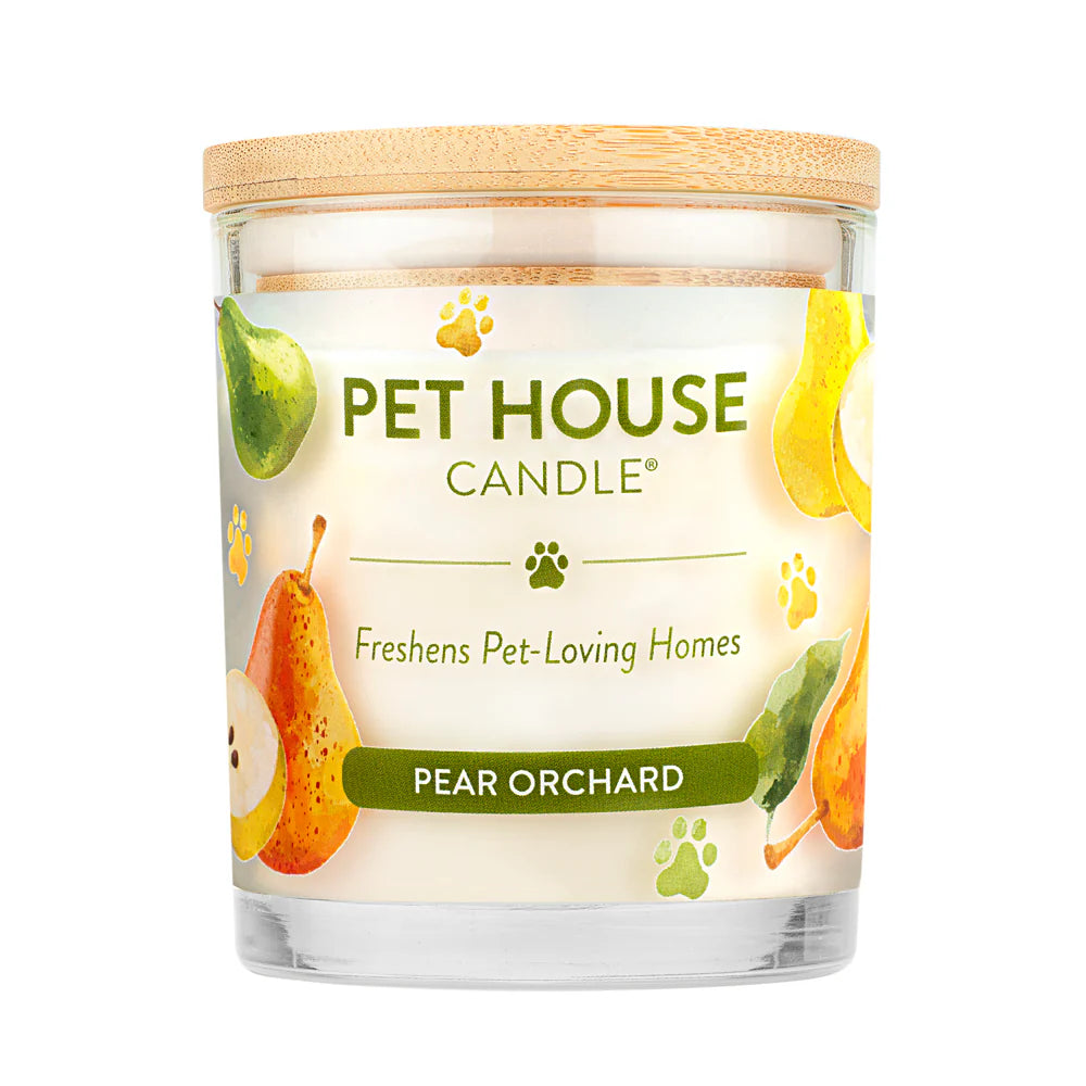 Pet House Candle Pear Orchard 8.5oz Jar-Four Muddy Paws