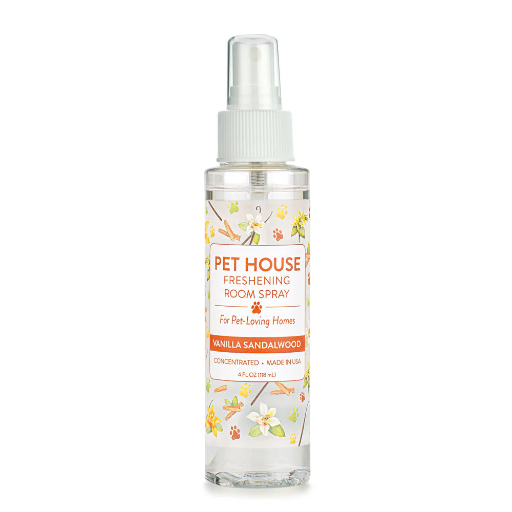 Pet House Room Freshening Spray Sandalwood 4oz-Four Muddy Paws