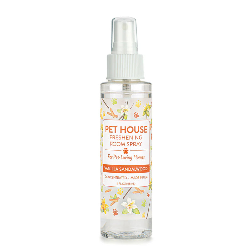 Pet House Room Freshening Spray Sandalwood 4oz-Four Muddy Paws