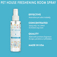 Pet House Room Freshening Spray Sunwashed Cotton 4oz-Four Muddy Paws