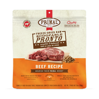 Primal Freeze Dried Pronto Beef Dog Food 7oz-Four Muddy Paws