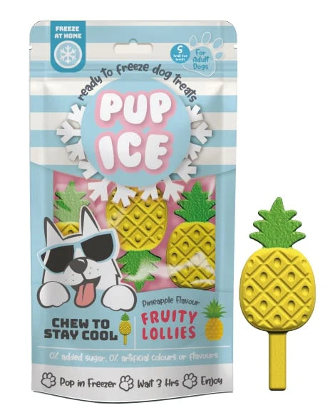 Pup Ice Fruity Lollies Pineapple Treat 3pk-Four Muddy Paws