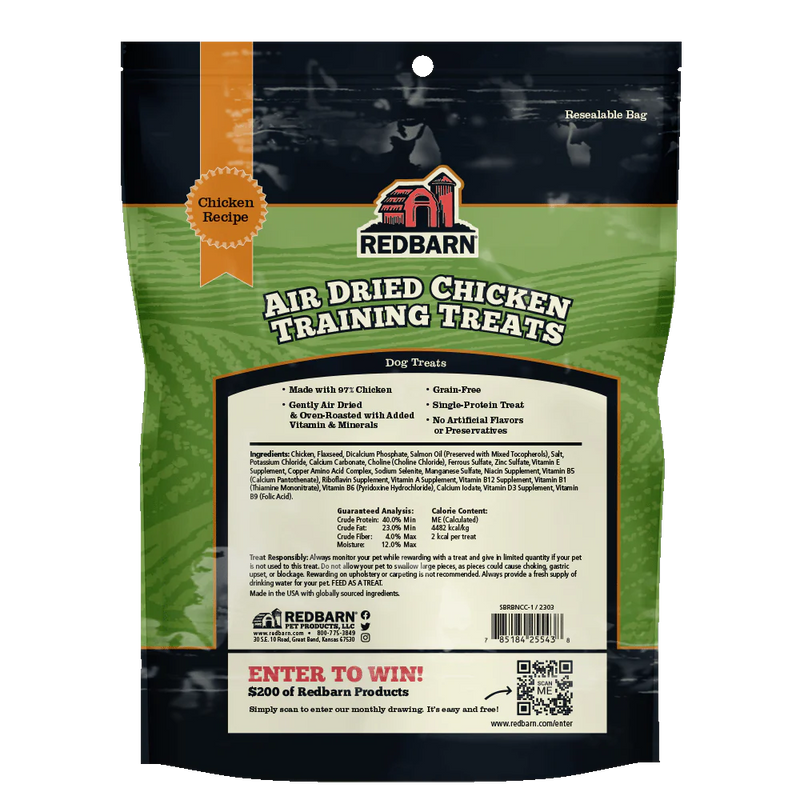 Red Barn Air Dried Chicken Gut Health Treat 2.5oz-Four Muddy Paws