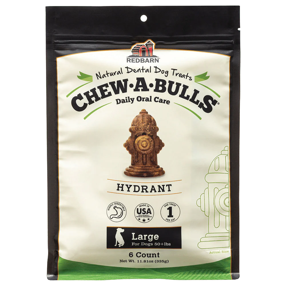 Red Barn Chew-A-Bulls Hydrant Large 6 pack-Four Muddy Paws