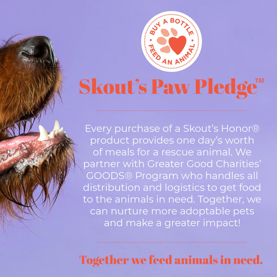 Skout's Honor Dog Oral Gel Peanut Butter & Bacon 4oz-Four Muddy Paws