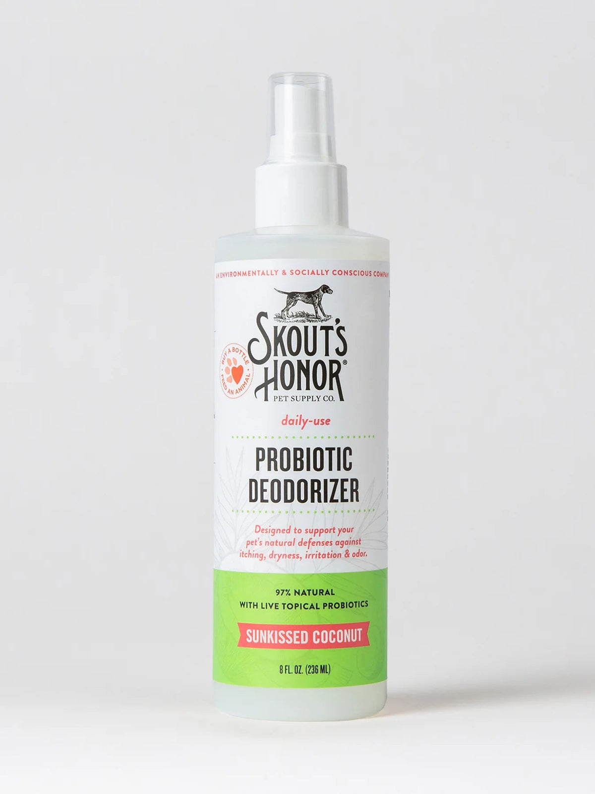 Skout's Honor Dog Probiotic Deodorizer Sunkissed Coconut 8OZ-Four Muddy Paws