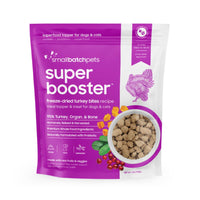 Smallbatch Dog Cat Freeze Dried Super Booster Turkey 18oz-Four Muddy Paws