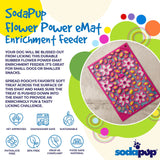 SodaPup Emat Flower Power Pink Large-Four Muddy Paws