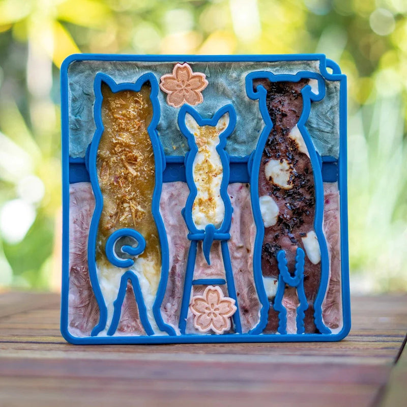 SodaPup eTray Enrichment Waiting Dogs Tray Blue-Four Muddy Paws