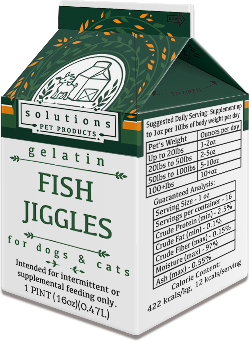Solutions Fish Jiggles Gelatin Pint-Four Muddy Paws