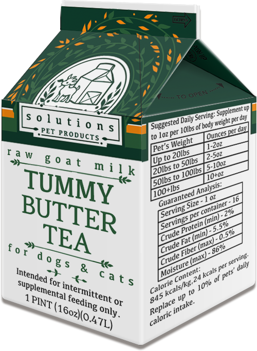 Solutions Tummy Butter Tea Goat Milk 1 Pint-Four Muddy Paws