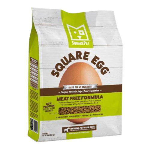 Square Egg Meat Free Dog Food 4.4lbs-Four Muddy Paws