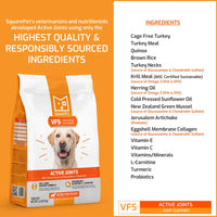 SquarePet VFS Active Joints Formula Dog Food 4.4lbs-Four Muddy Paws