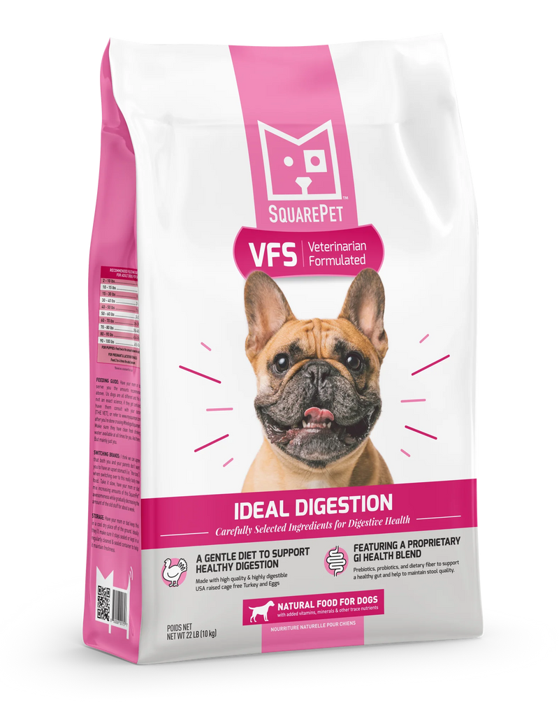 SquarePet VFS Ideal Digestion Formula Dog Food 22lbs-Four Muddy Paws